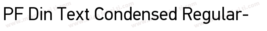 PF Din Text Condensed Regular字体转换